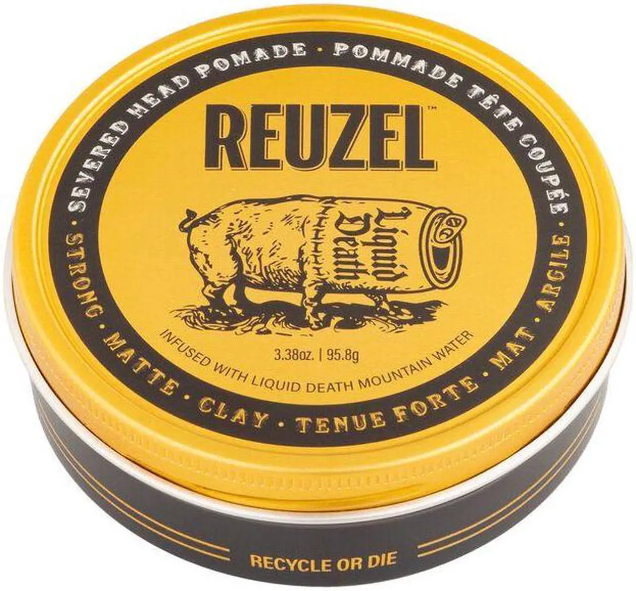 Main image of Reuzel Liquid Death Severed Head Strong Matte Clay Pomade 3.38oz