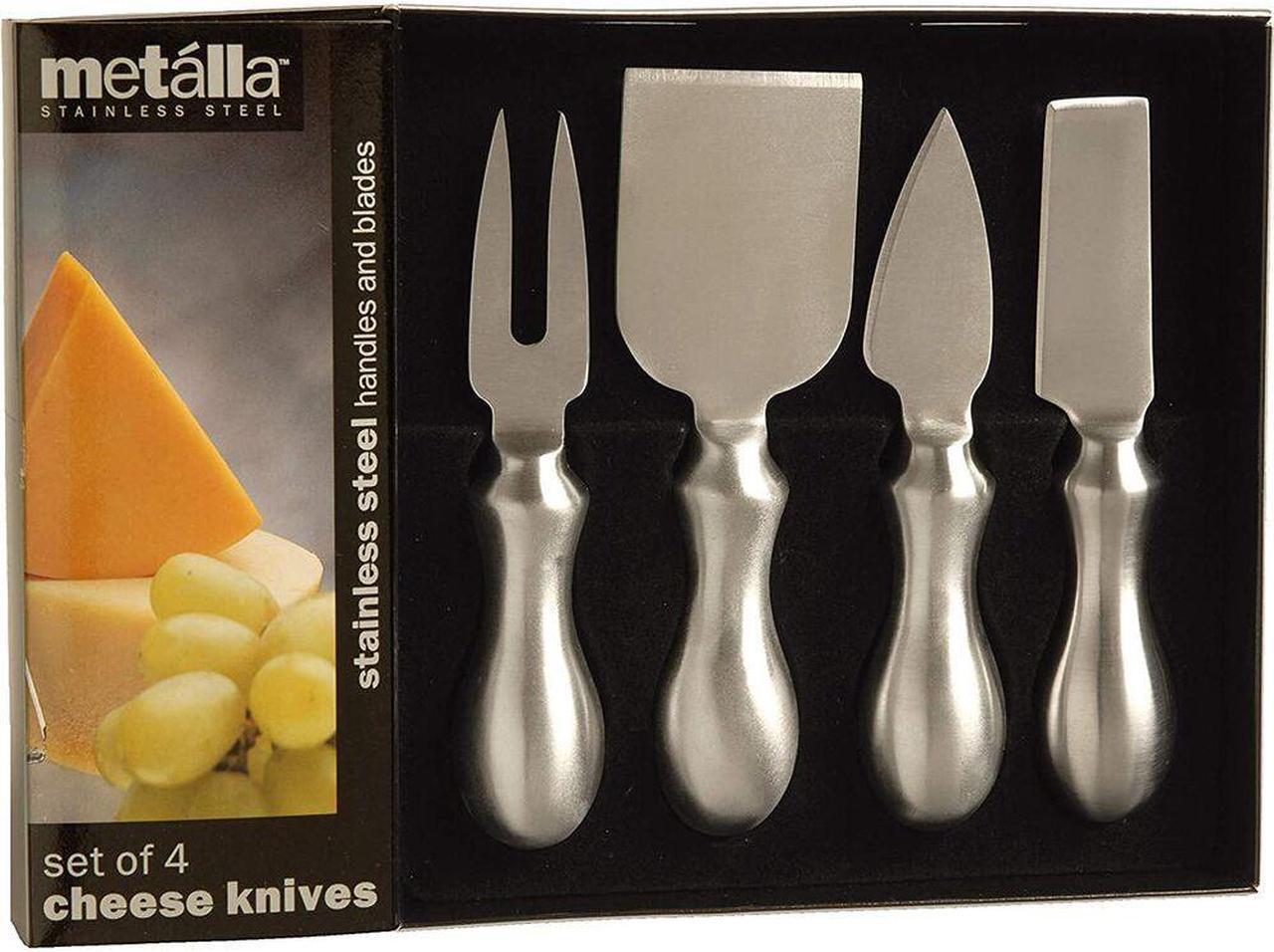 Alt view image 4 of 5 - prodyne k4s stainless steel cheese knives, set of 4