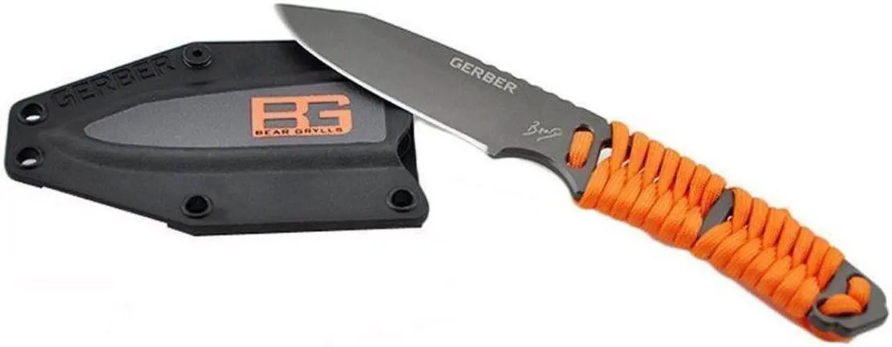 Alt view image 10 of 12 - Gerber Bear Grylls Paracord Fixed Blade Knife 31-001683