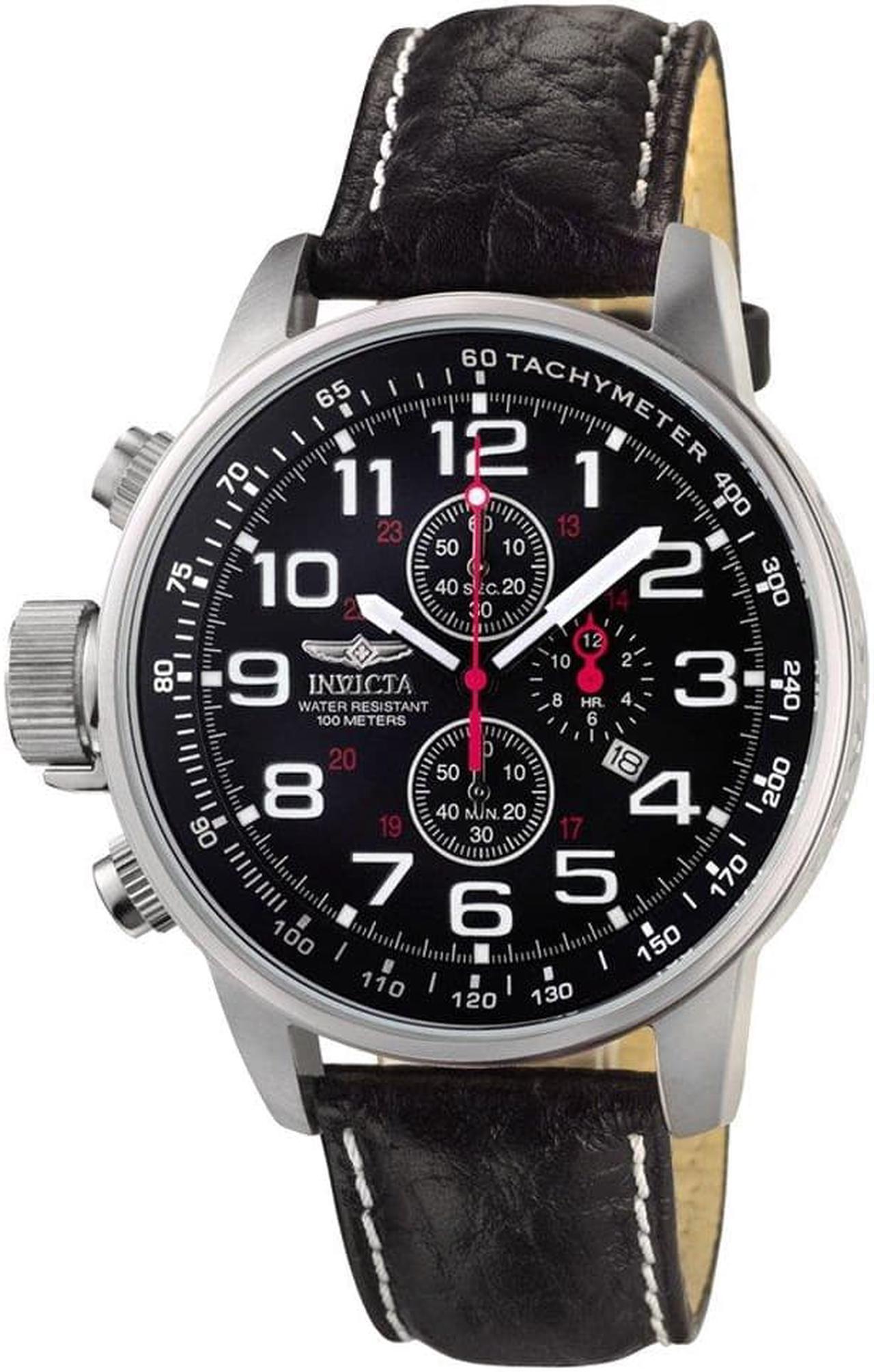 Alt view image 9 of 19 - Invicta  I-Force 2770  Leather Chronograph  Watch