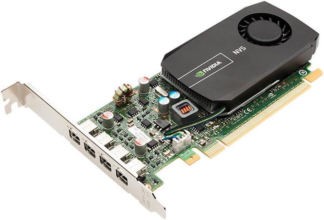 PNY NVIDIA Quadro NVS 510 2GB GDDR3 4-Mini DisplayPort Low Profile PCI-Express Video Card VCNVS510DVI-PB