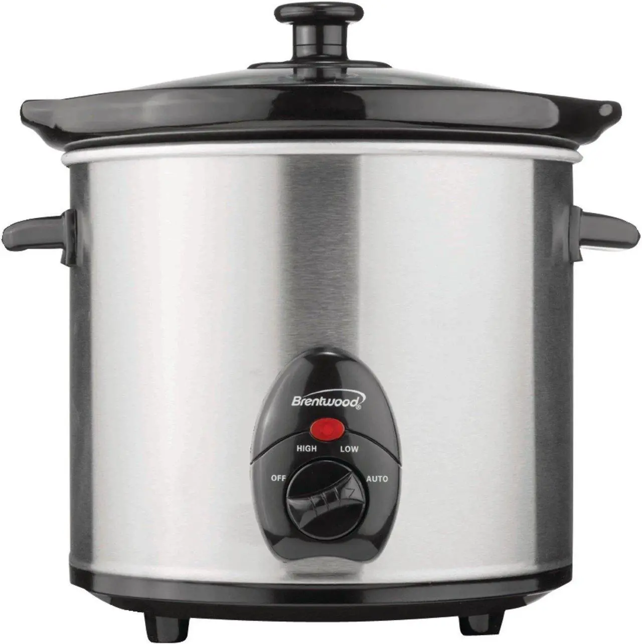 Alt view image 3 of 18 - Brentwood SC-130S 3-Quart Slow Cooker (Stainless Steel Body)