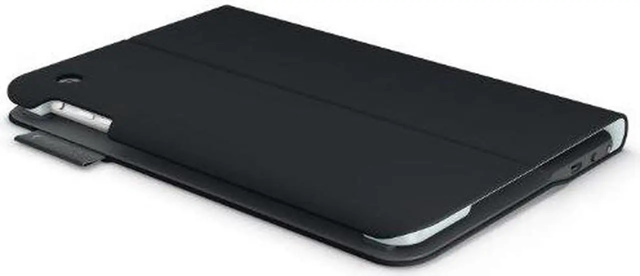 Alt view image 3 of 14 - Logitech 920-005893 Logitech Ultrathin Keyboard Folio (PU Leather) for iPad mini Carbon Black