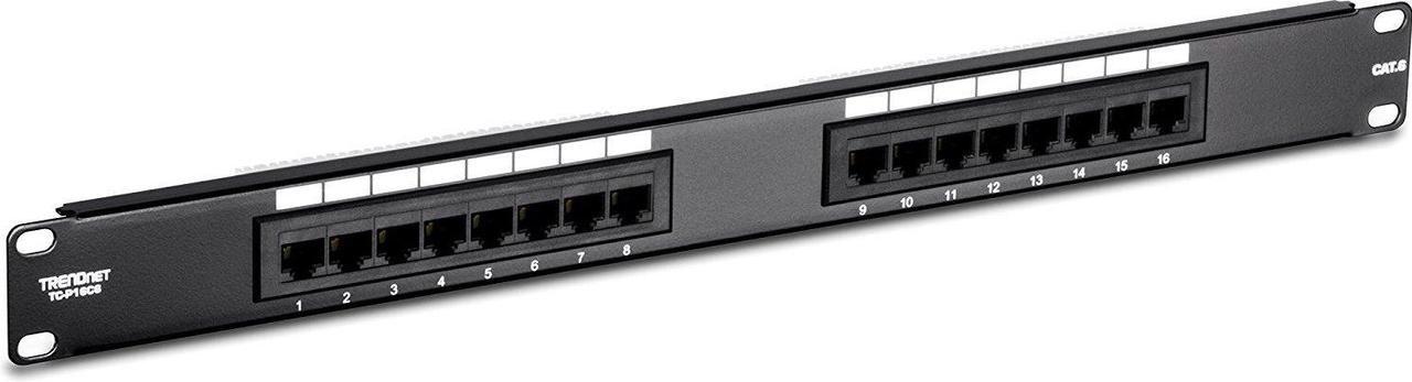 Alt view image 4 of 18 - TRENDnet TC-P16C6 16-Port Cat.6 Patch Panel