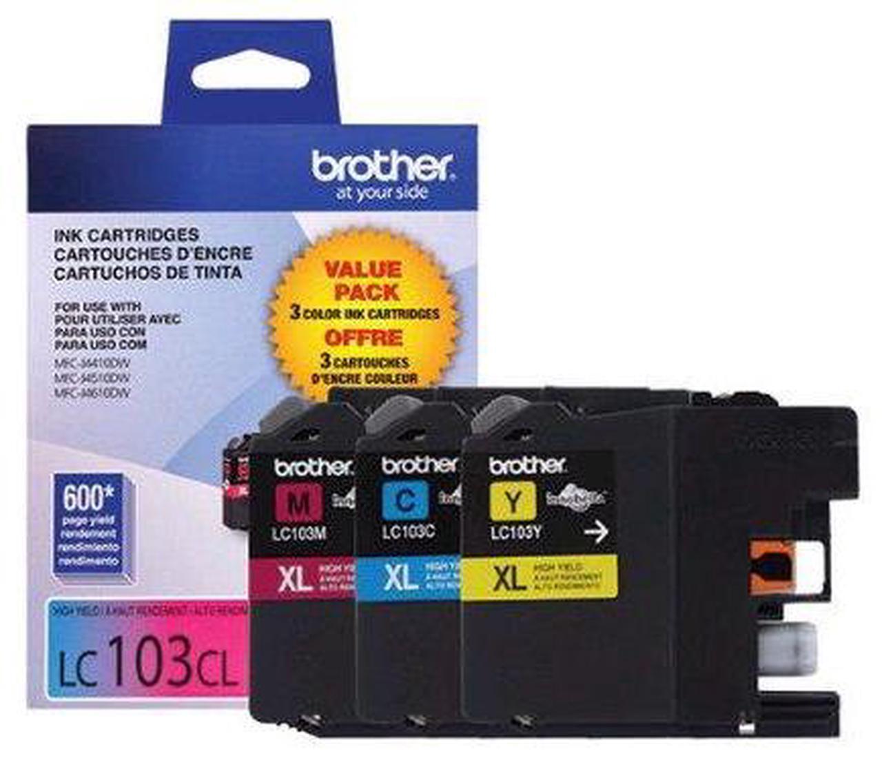 Alt view image 6 of 16 - Brother LC1033PKS High Yield Innobella Ink Cartridge - Combo Pack - Cyan/Magenta/Yellow