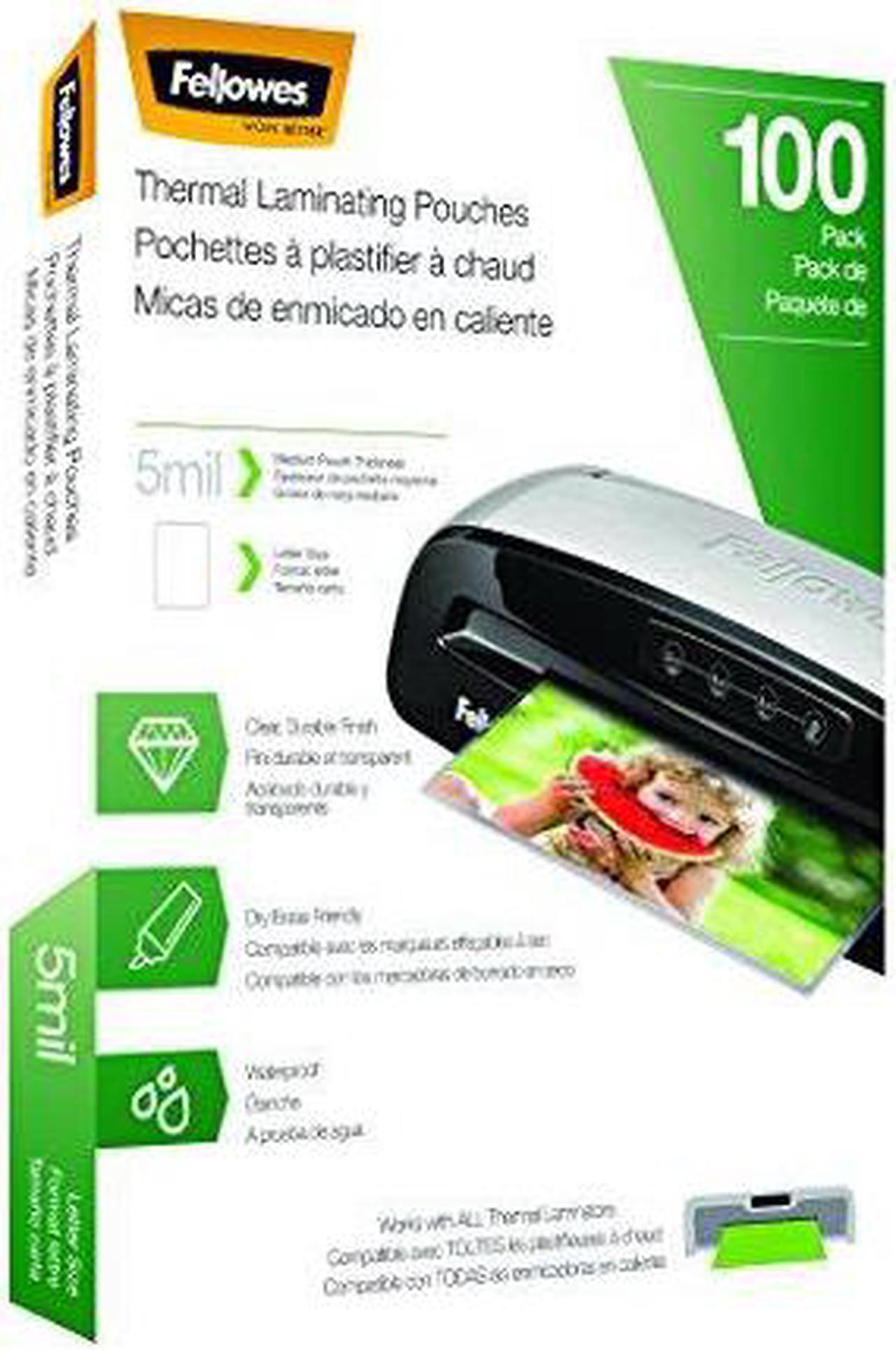 Alt view image 4 of 20 - Fellowes Laminating Pouches Letter Size Hot Pouch 9 x 11.5 5 mil 100 pack 5743501
