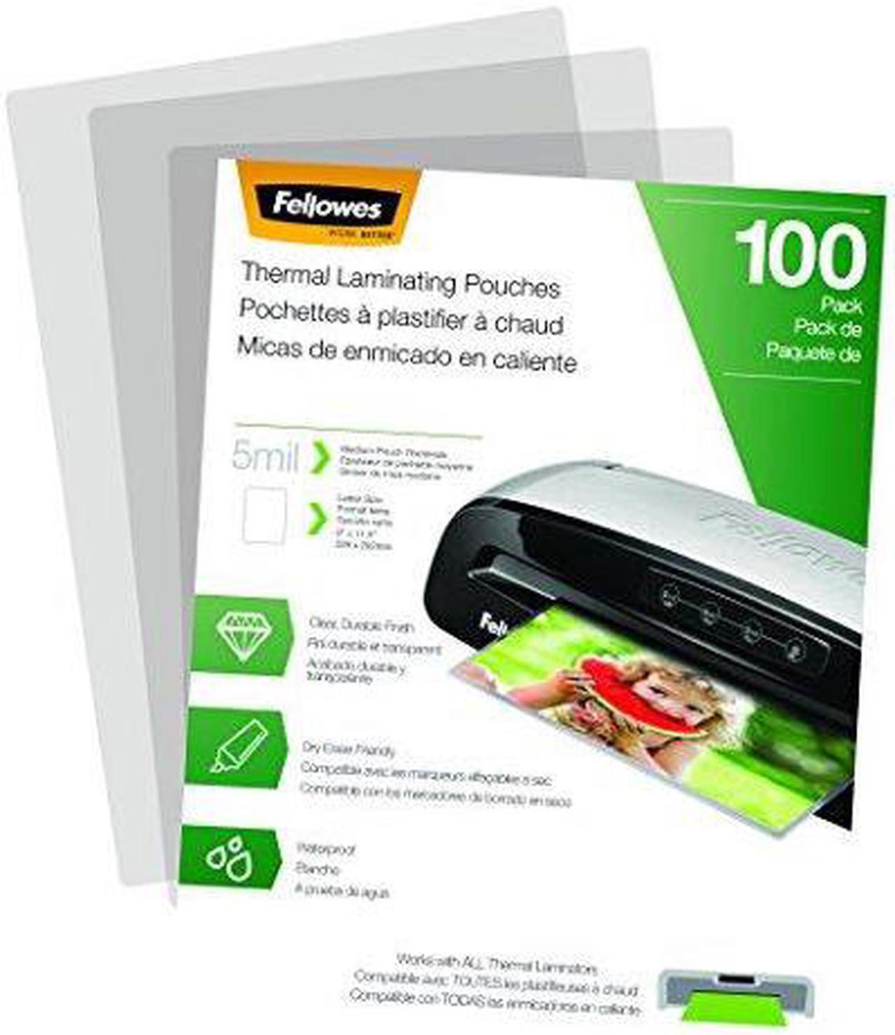 Alt view image 3 of 20 - Fellowes Laminating Pouches Letter Size Hot Pouch 9 x 11.5 5 mil 100 pack 5743501