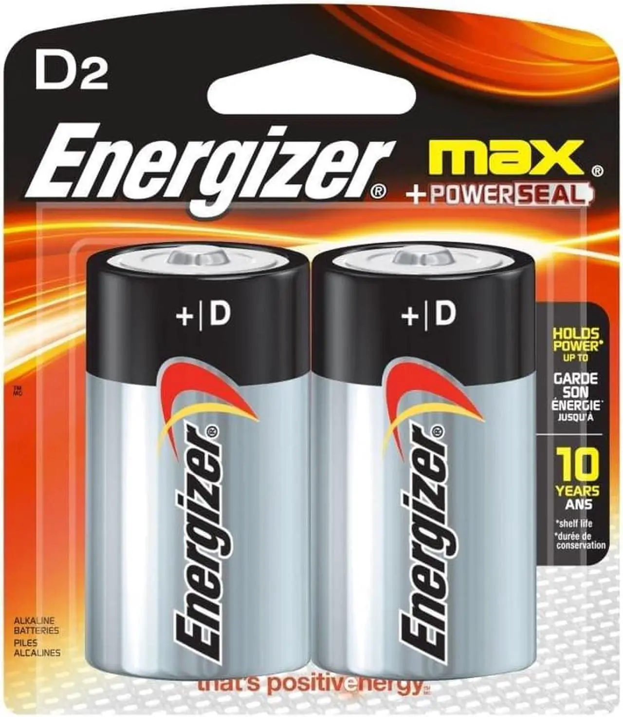 Alt view image 6 of 20 - ENERGIZER Max 1.5V Size D Alkaline Battery, 2-pack
