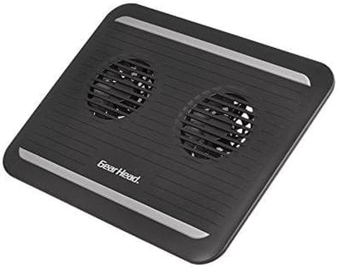 Alt view image 2 of 2 - GEAR HEAD-COMPUTER CF3300BLK DUAL-COOL LAPTOP COOLING FAN