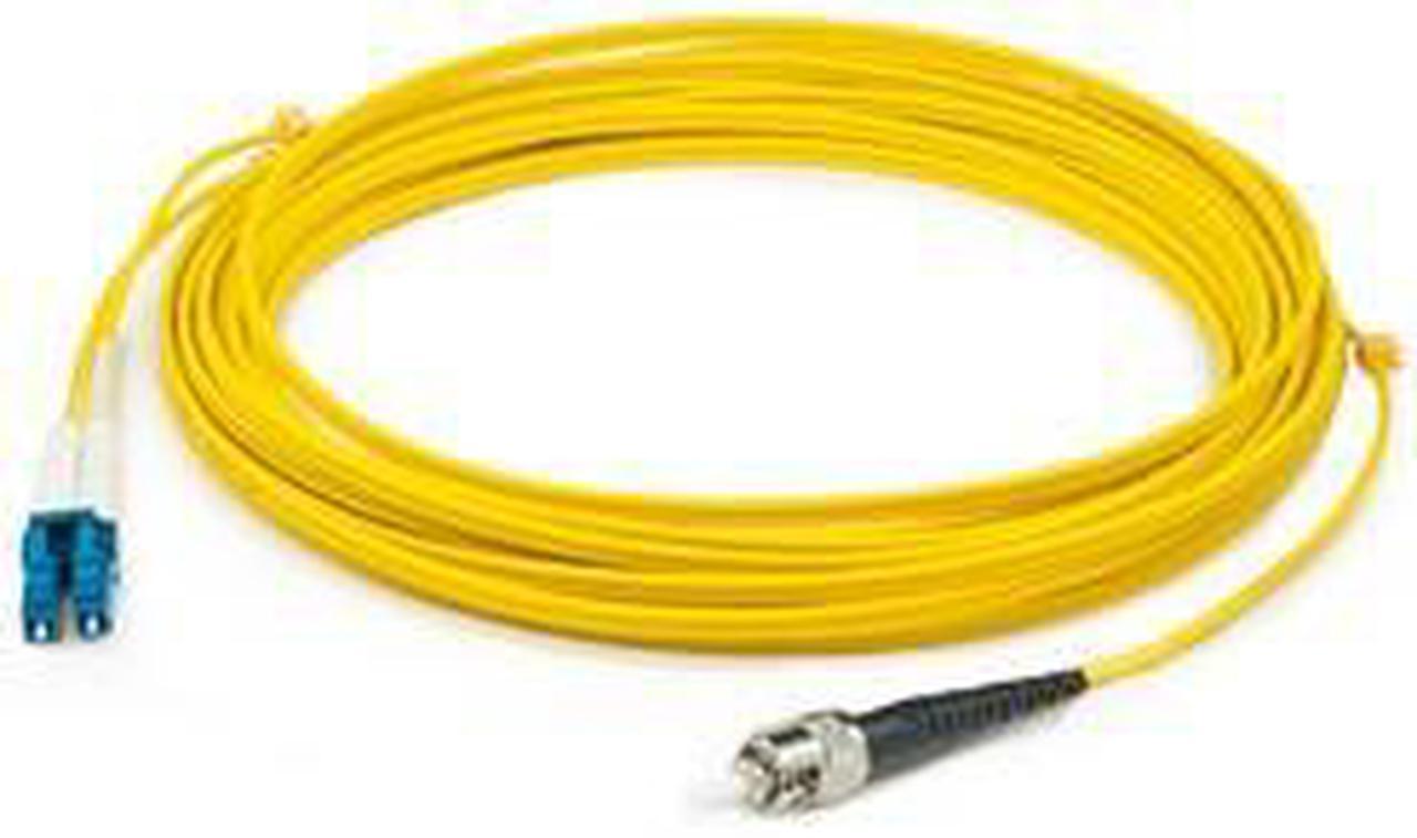 AddOncomputer.com 10m Single-Mode fiber (SMF) Duplex ST/LC OS1 Yellow Patch Cable