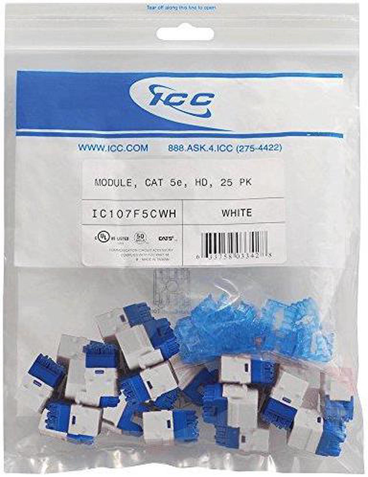 Alt view image 3 of 5 - ICC Cat 5e 3/4 in. Nonmetallic Module Jack