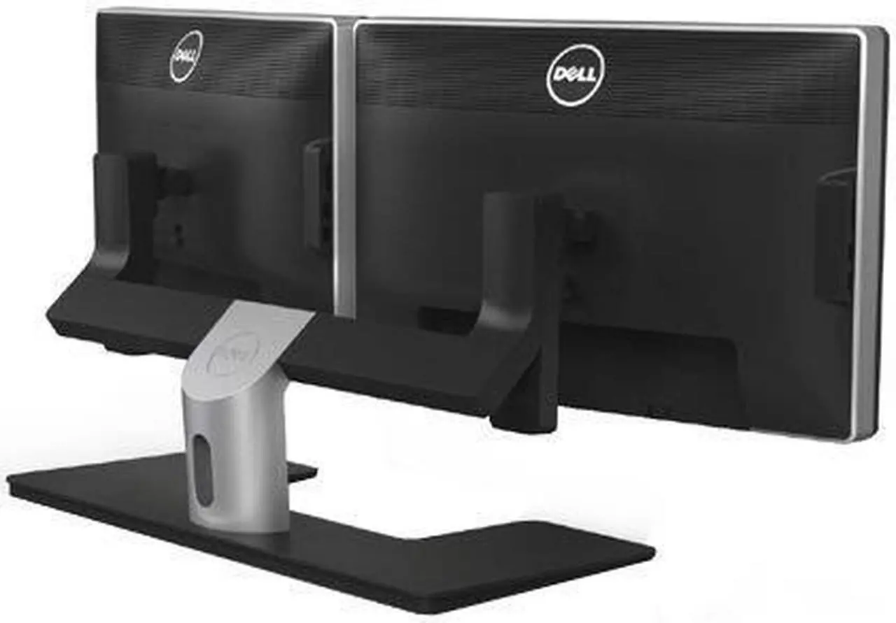 Alt view image 5 of 12 - Dell - 5TPP7 - Dell MDS14 Monitor Stand - Up to 24 Screen Support - 14.30 lb Load Capacity - 8.5 Height x 20.1 Width x 31.1 Depth - Desktop - Metal - Black