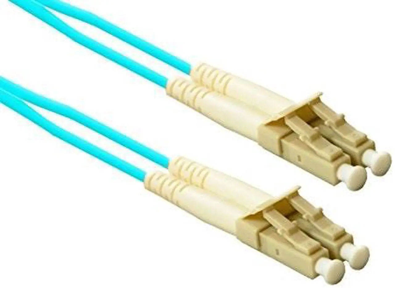 Main image of ENET 10M LC/LC Duplex Multimode 50/125 10Gb OM4 or Better Aqua Laser Optimized Multi-Mode (LOMM) Fiber Patch Cable 10 meter LC-LC Individually Tested
