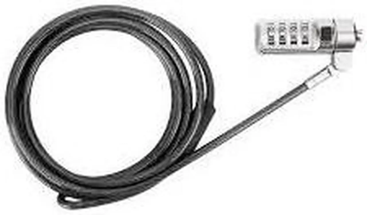 Alt view image 2 of 20 - Targus DEFCON Cable Lock - Resettable - Galvanized Steel - 6.50 ft - For Notebook - ASP66GLX