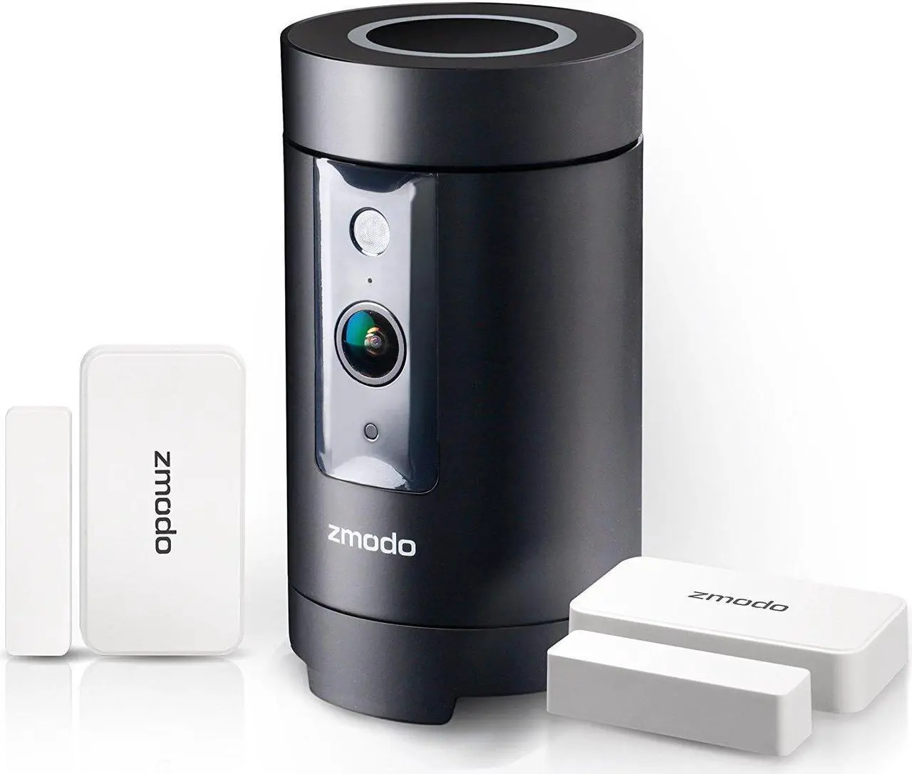 Main image of Zmodo Pivot 360 Degree Rotating Wireless HD 1080p Security Camera and All-in-One Smart Home Hub with 2 Door / Window Sensors