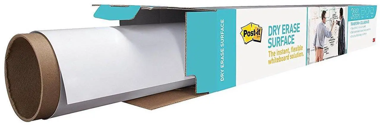 Alt view image 3 of 20 - Post-it Dry DEF6X4 - Erase Film with Adhesive Backing, 72 x 48, White