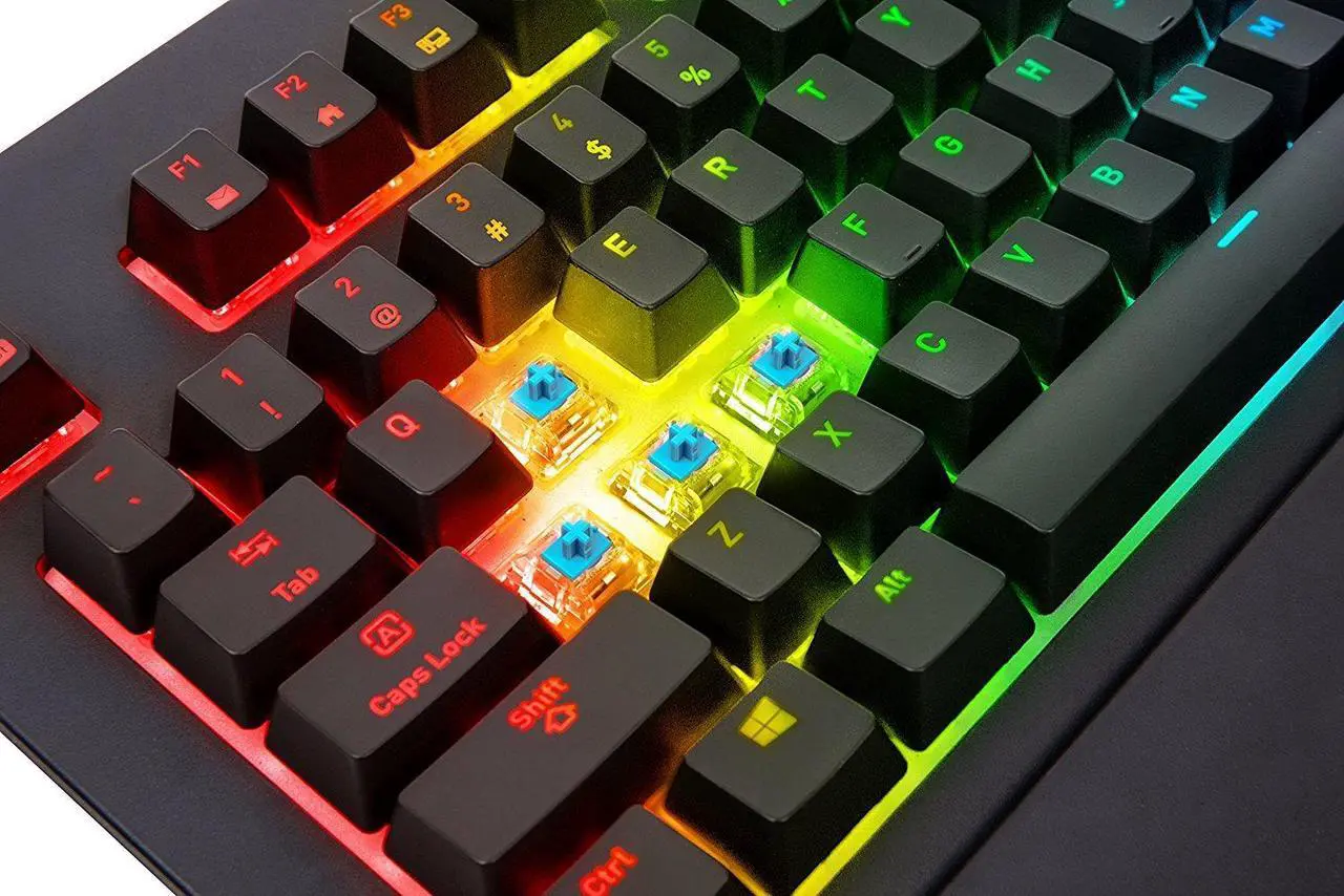 Alt view image 4 of 10 - Tt eSPORTS TT Premium X1 Cherry Mx Blue RGB Gaming Keyboard - KB-TPX-BLBRUS-01