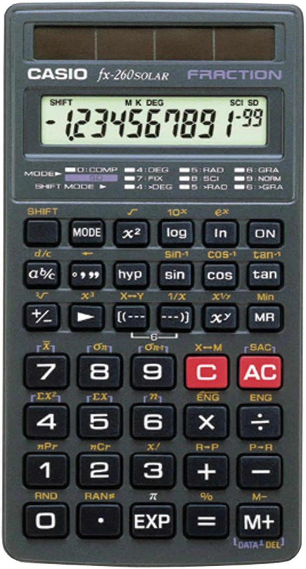 Alt view image 5 of 16 - Casio FX260SLRII Fx-260 Solar All-Purpose Scientific Calculator, 12-Digit Lcd