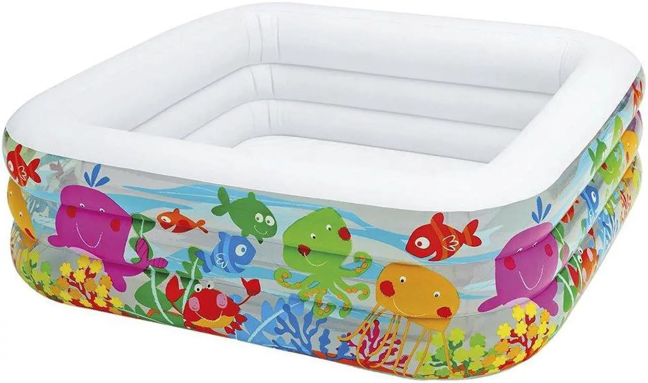 Alt view image 9 of 12 - Intex 57471EP Clearview Aquarium Clear Inflatable Swimming Pool