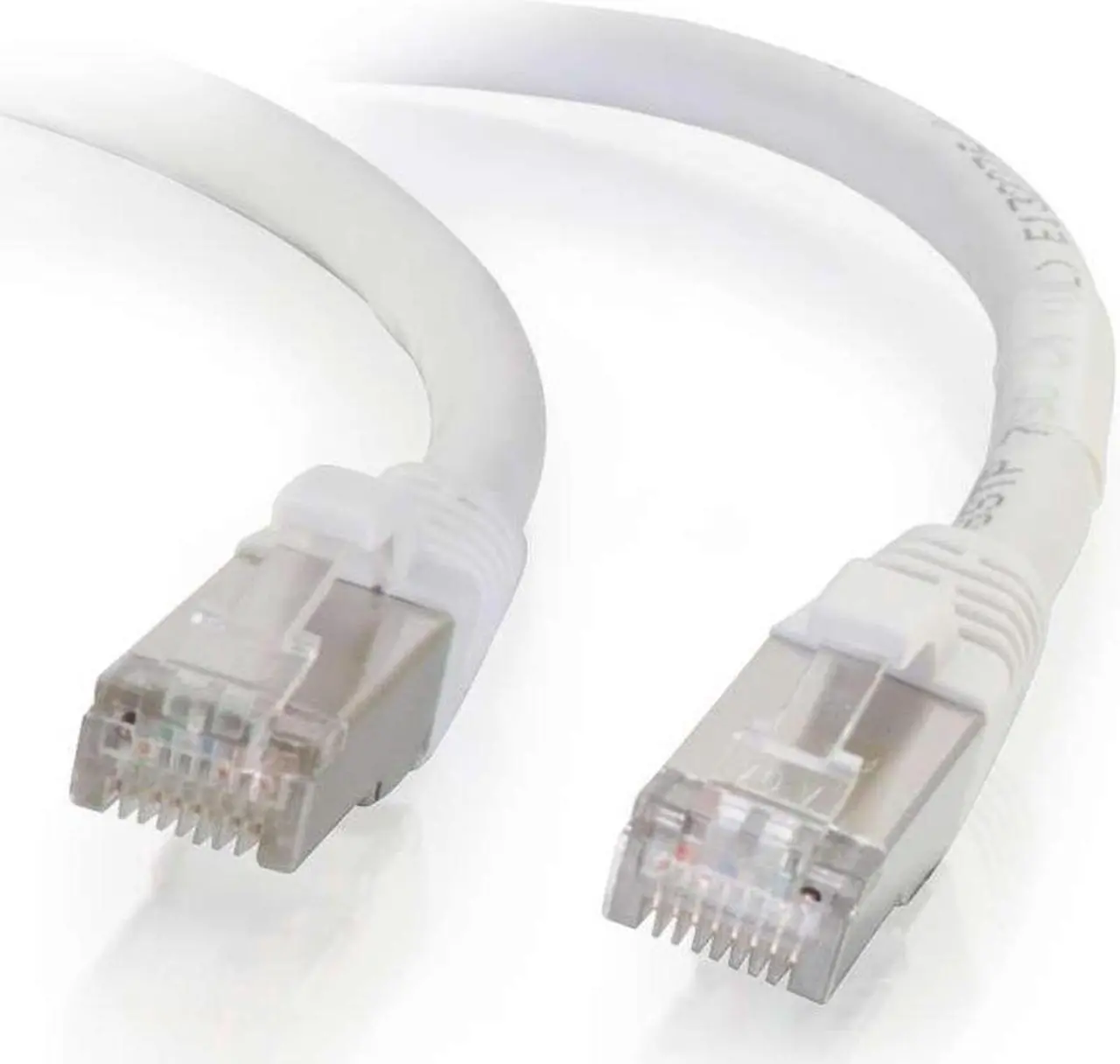 Main image of Cables to Go C2G / Cables to Go 00987 Cat6 Snagless Shielded (STP) Network Patch Cable, White (6-Inch)
