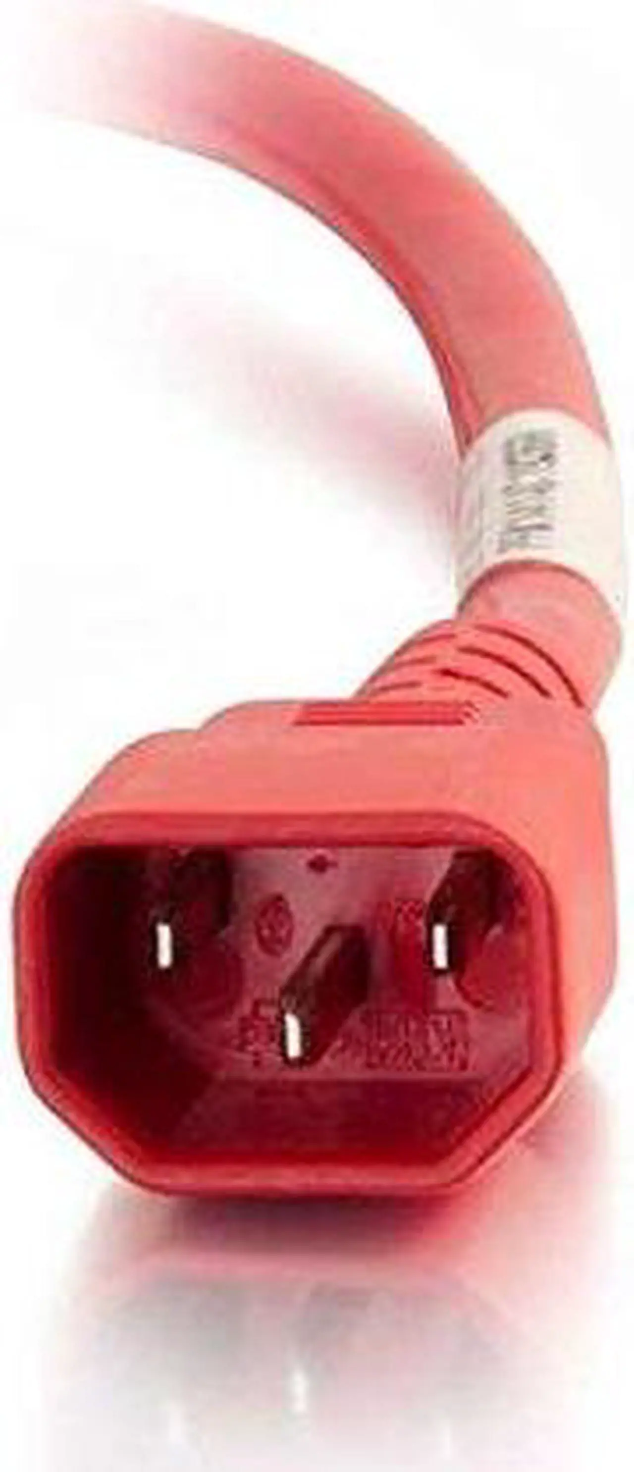 Alt view image 2 of 8 - C2G 17487 18 AWG Power Cord - C14 to C13, Red (3 Feet, 0.91 Meters)