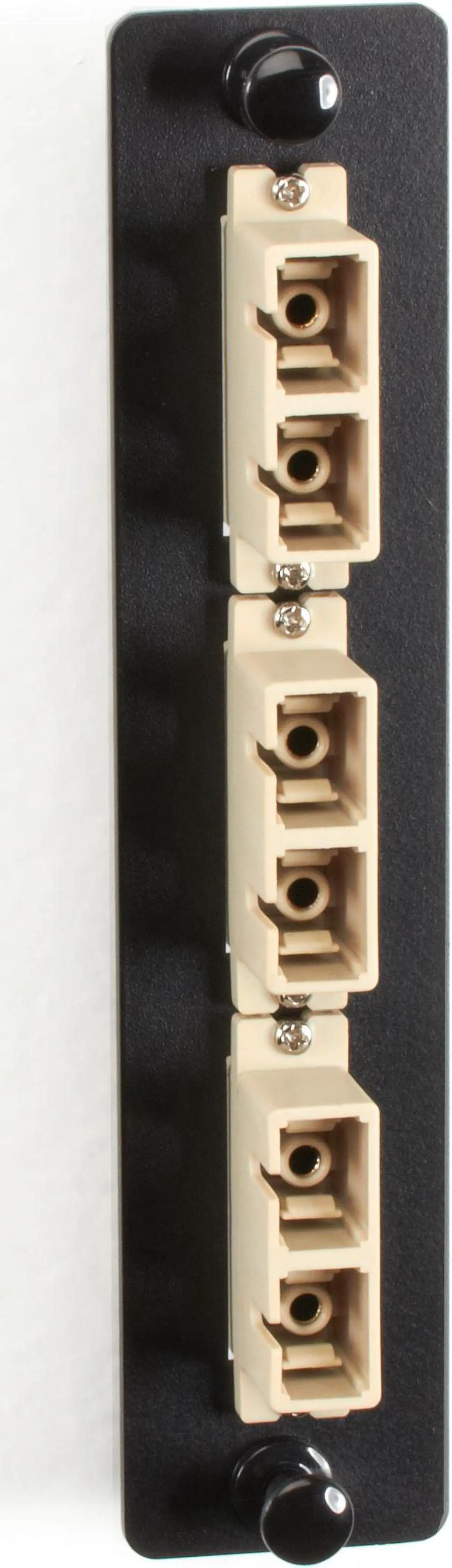 Alt view image 4 of 11 - FIBER ADAPTER PANEL - LOW-DENSITY, MULTIMODE, CERAMIC SLEEVE, (3) SC DUPLEX, BEI