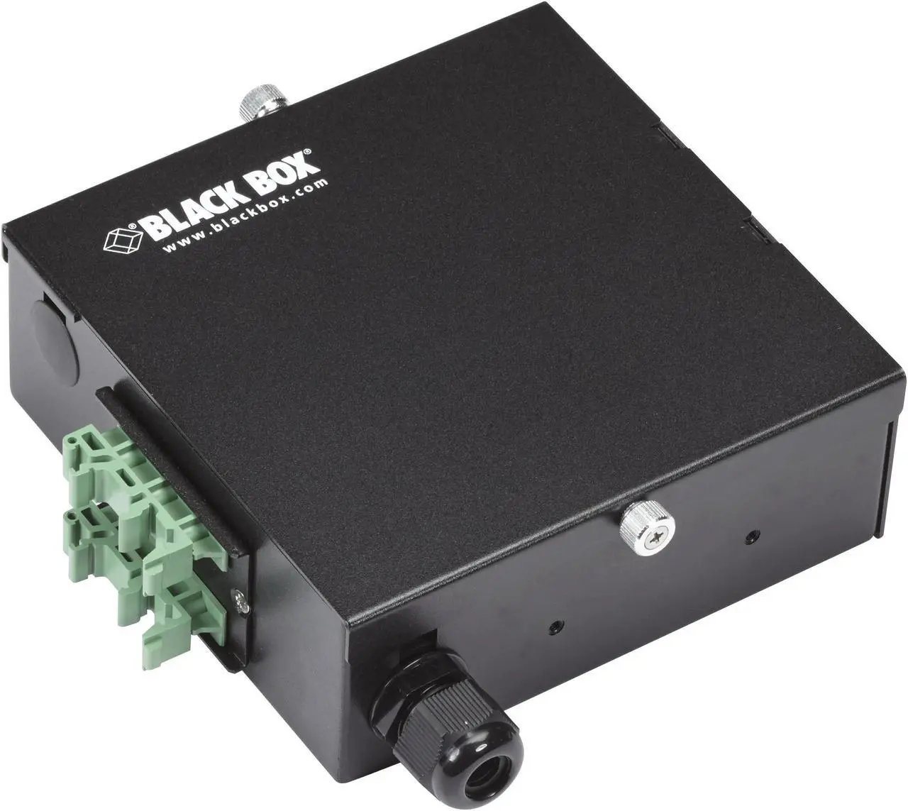 Main image of Black Box JPM398A Wallmount Mini DIN Rail Fiber Enclosure - 1-Slot Adapter