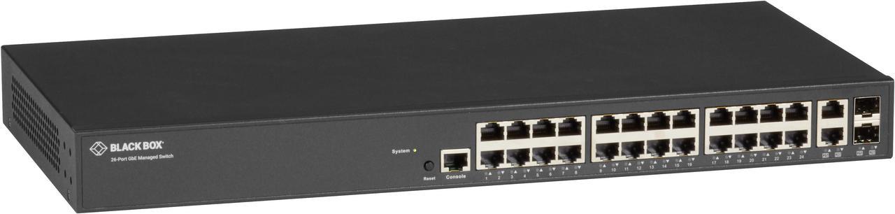 Black Box LGB1126A-R2 Gigabit Managed Ethernet Switch - 26-Port