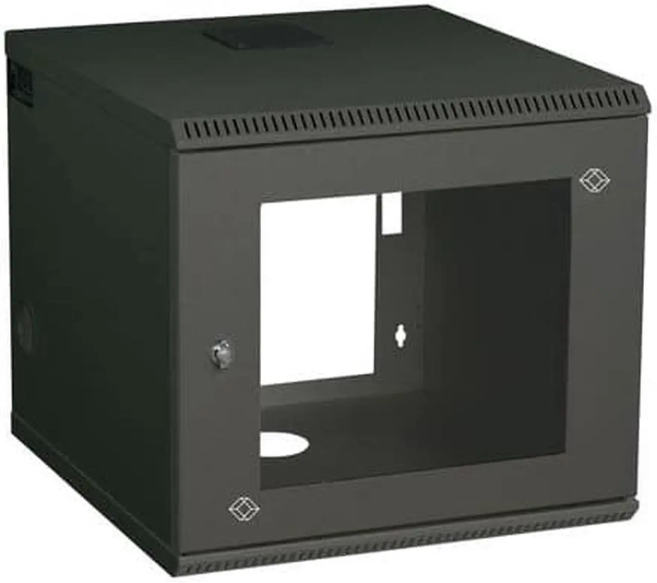 Alt view image 2 of 2 - WALLMOUNT CABINET - 6U, 22.05IN W X 23.62IN D, M6 SQUARE HOLES, TAA, 45 DAY STAN