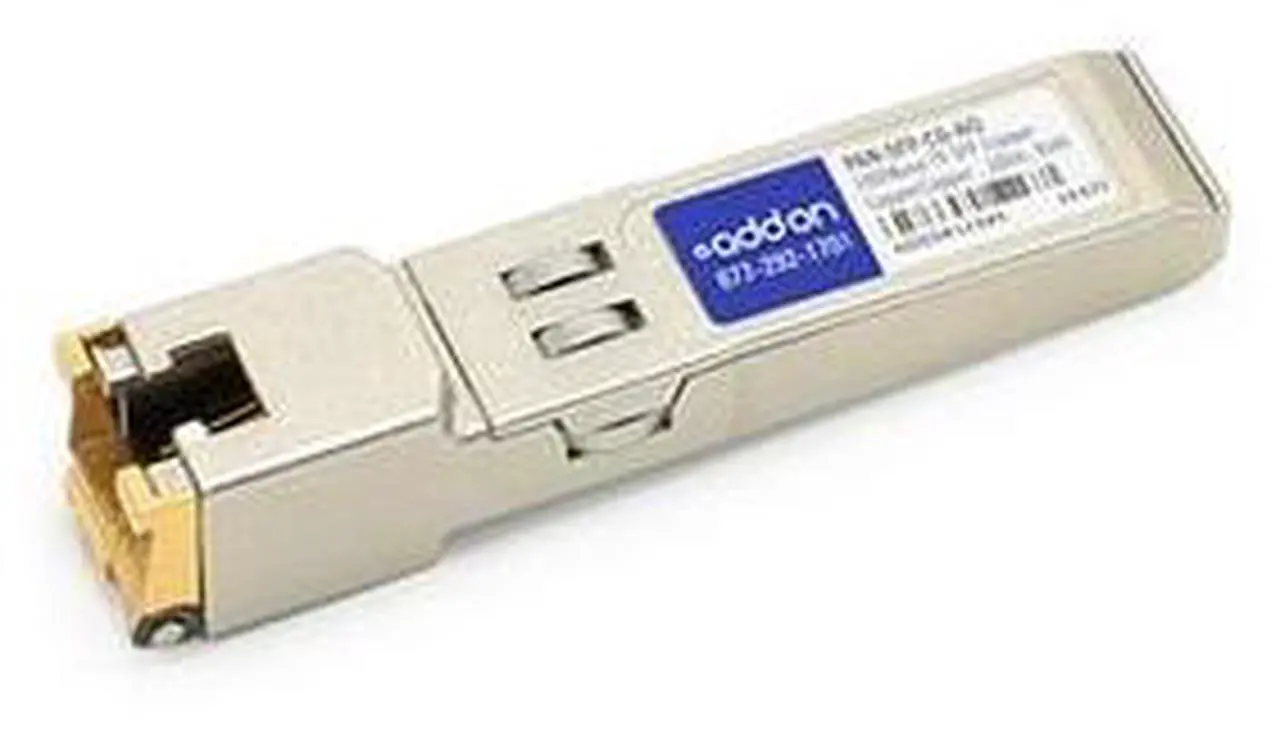 Alt view image 3 of 14 - AddOn Juniper Networks QFX-SFP-1GE-T Compatible 1000Base-TX SFP Transceiver (Copper, 100m, RJ-45)