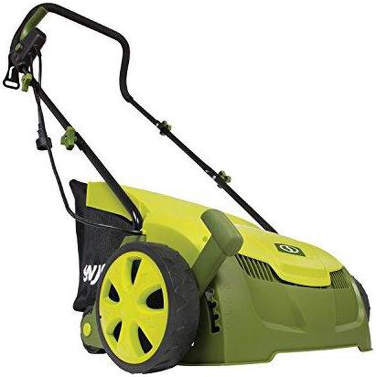Alt view image 3 of 7 - Sun Joe AJ801E Electric Lawn Dethatcher w/ Collection Bag | 13 inch | 12 Amp | Scarifier