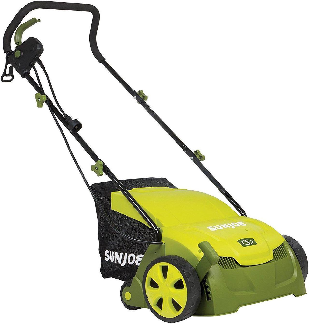 Main image of Sun Joe AJ801E Electric Lawn Dethatcher w/ Collection Bag | 13 inch | 12 Amp | Scarifier