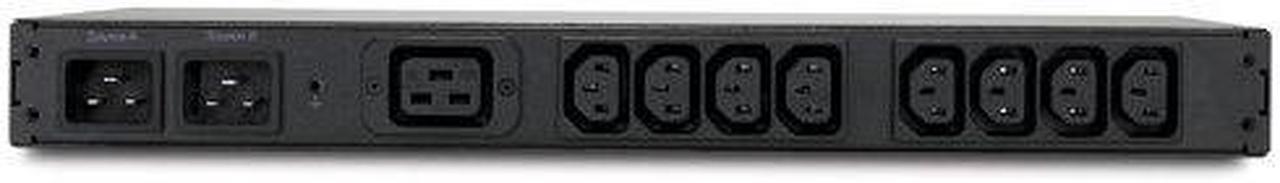 Main image of APC AP4434 Rack Automatic Transfer Switch - Redundant Switch (Rack-Mountable) - Ac 208 V - Ethernet 10/100, Rs-232, Usb - Output Connectors: 9 - 1U - Black