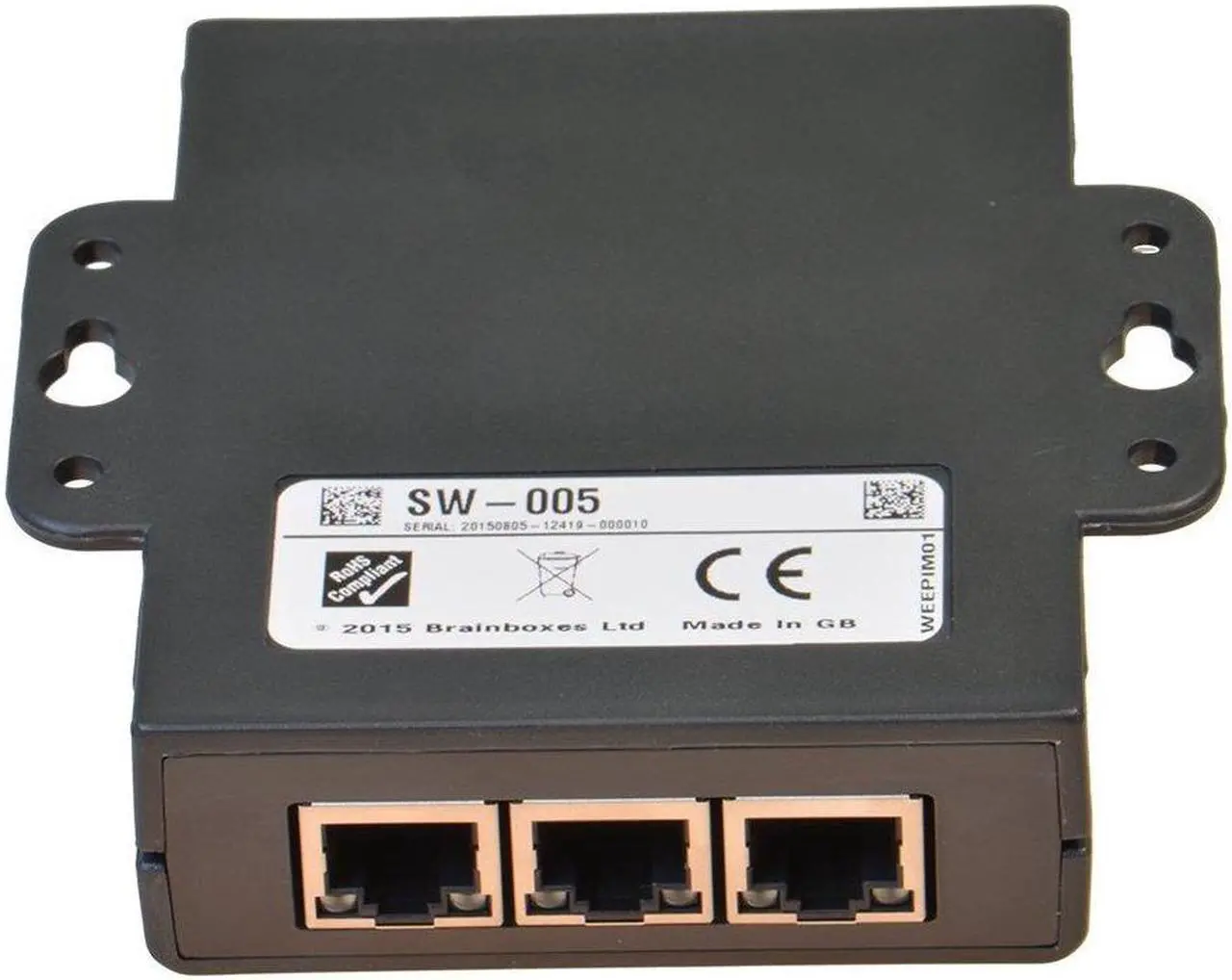 Alt view image 11 of 20 - Brainboxes SW-005 Unmanaged Ethernet Switch 5 Ports
