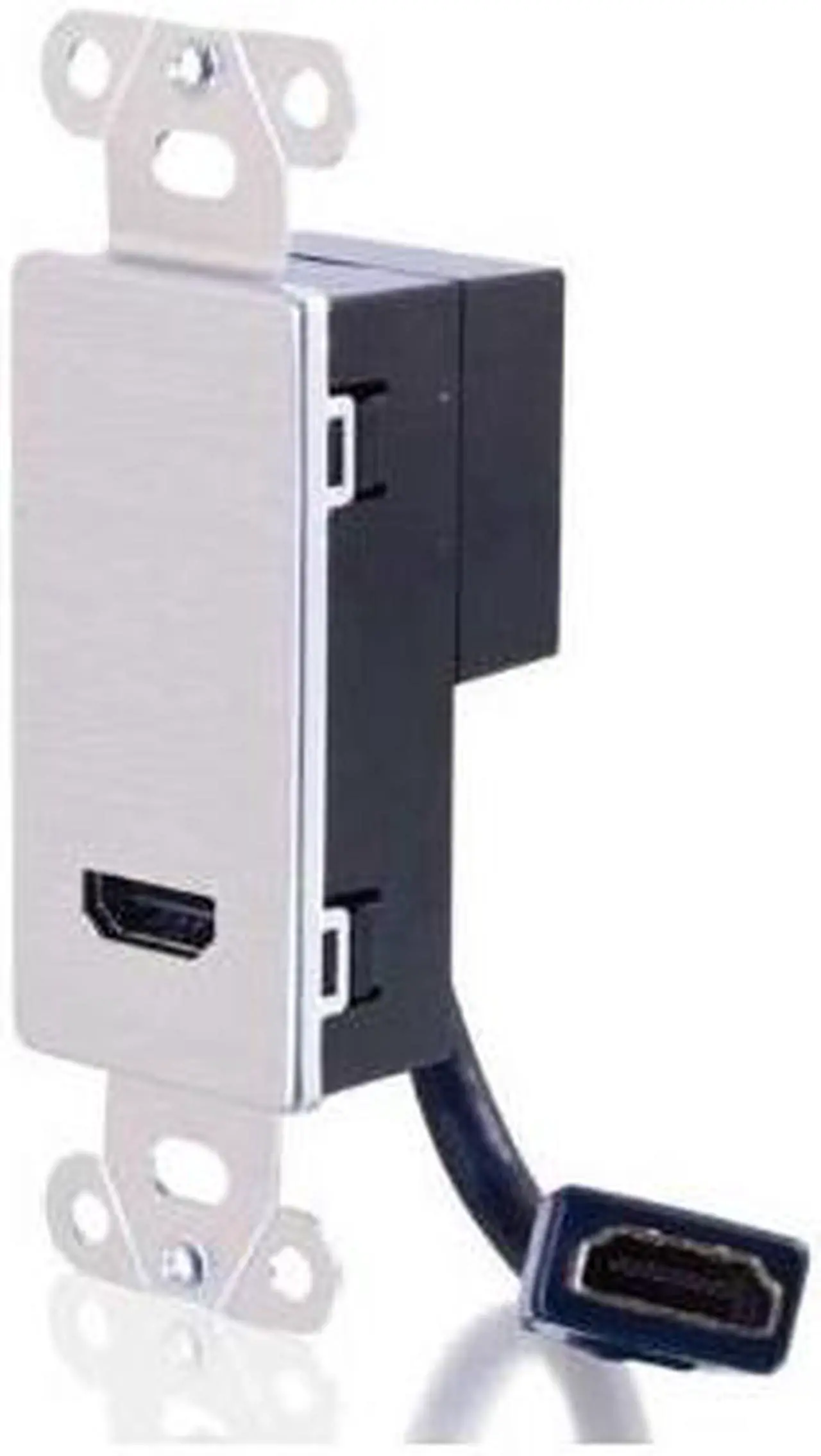 Alt view image 3 of 11 - C2G 41042 HDMI Pass Through Decorative Wall Plate, Aluminum
