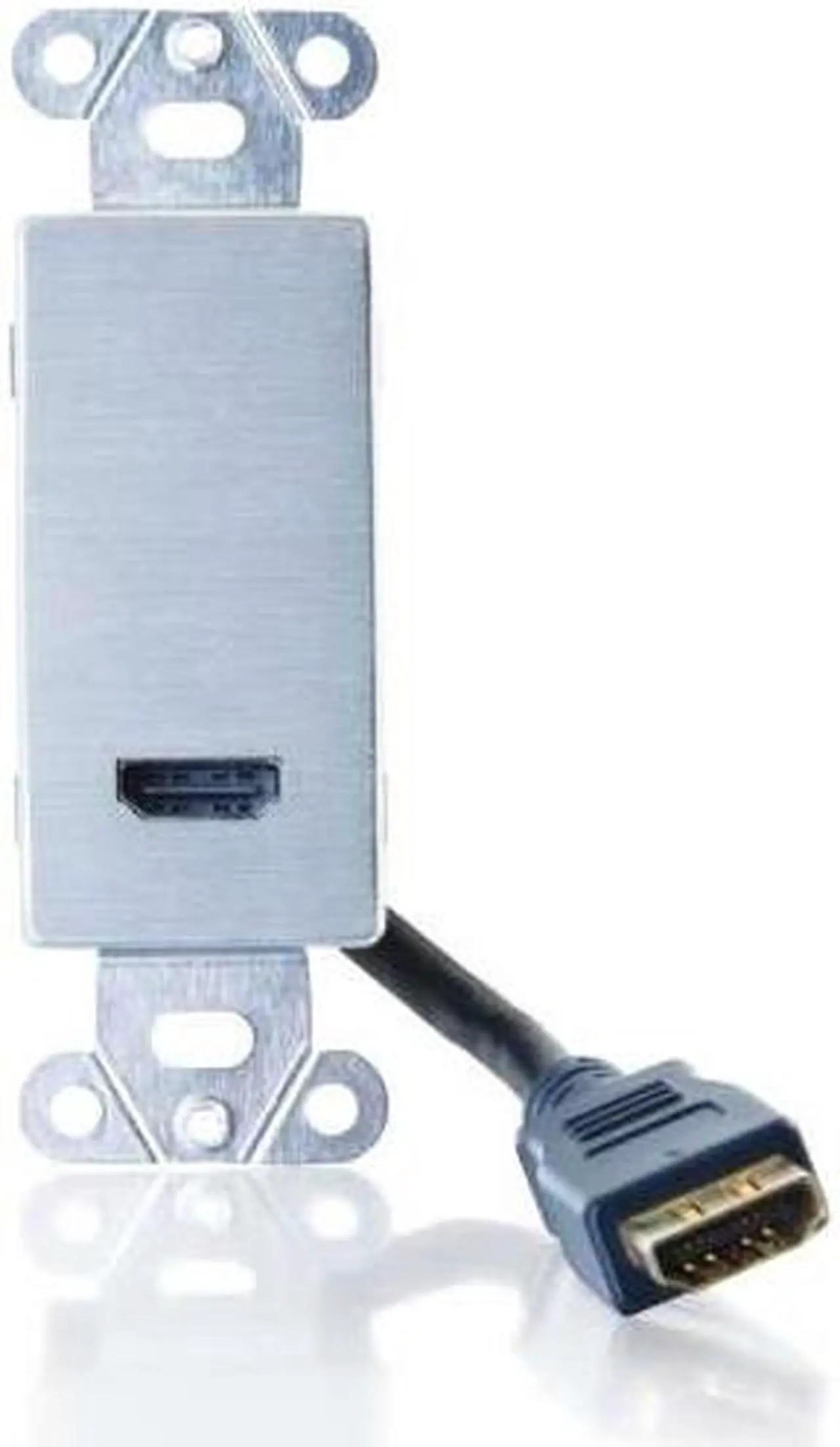 Alt view image 5 of 11 - C2G 41042 HDMI Pass Through Decorative Wall Plate, Aluminum