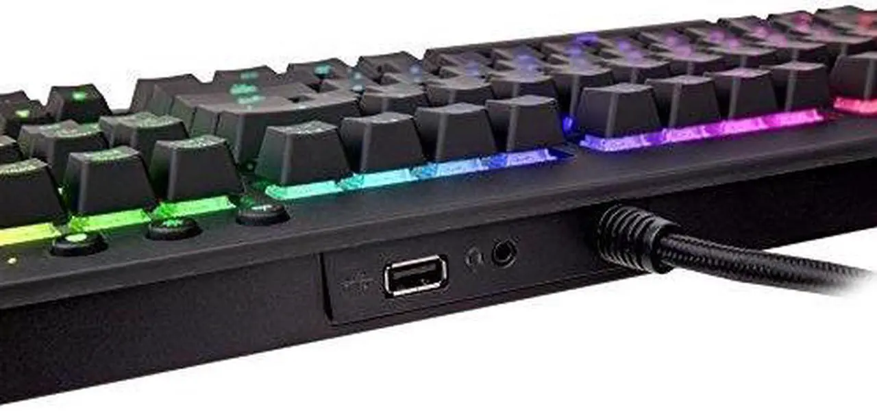 Alt view image 7 of 10 - Tt eSPORTS TT Premium X1 Cherry Mx Blue RGB Gaming Keyboard - KB-TPX-BLBRUS-01