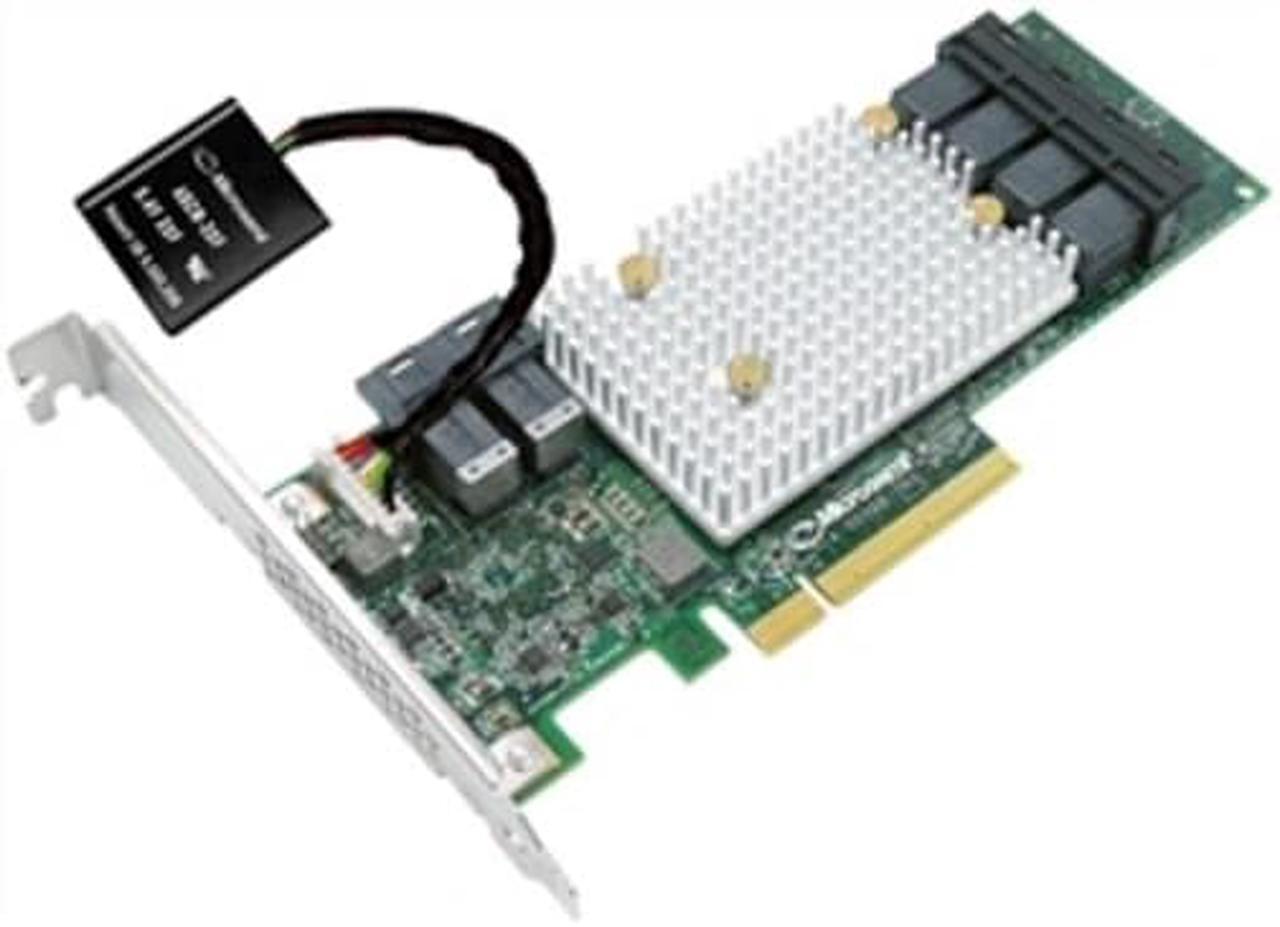 Alt view image 3 of 6 - Microsemi 2290200-R SmartRAID 3100 Series with 8 Internal SAS/SATA Ports in LP/MD2, 2 GB DDR4, Integrated Cache Backup, with Up to 1.37 Million IOPS
