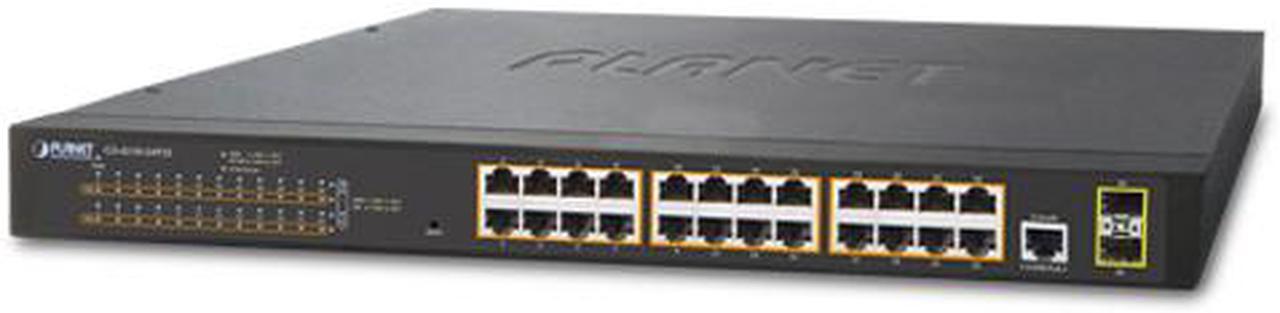 Main image of Planet GS-4210-24P2S 24-Port 10/100/1000T 802.3at PoE + 2-Port 100/1000X SFP Managed Switch