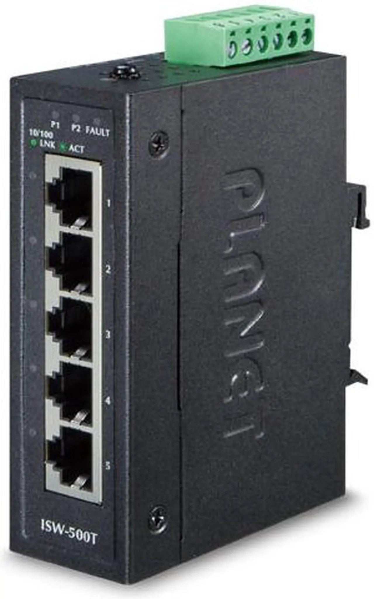 Alt view image 4 of 11 - Planet ISW-500T IP30 Compact Size 5-Port 10/100TX Industrial Fast Ethernet Switch (-40~75 degrees C)