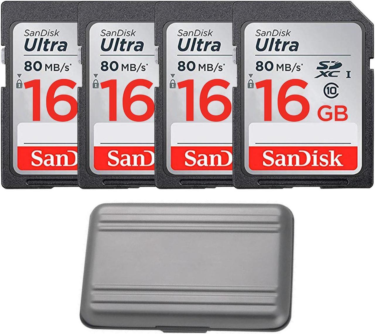 Main image of SanDisk Ultra 16GB Class 10 SD Memory Card Bundle with Portable Security Case