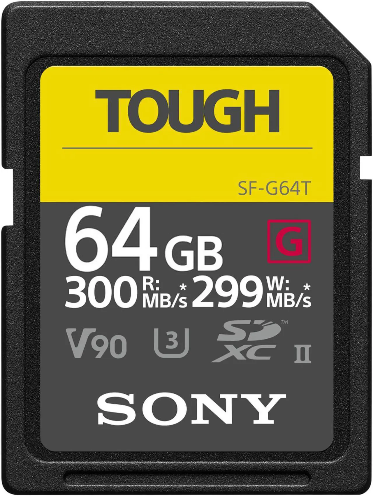 Alt view image 2 of 3 - Sony TOUGH-G series 64GB SDXC UHS-II Card with Memory Card Carrying Case Bundle