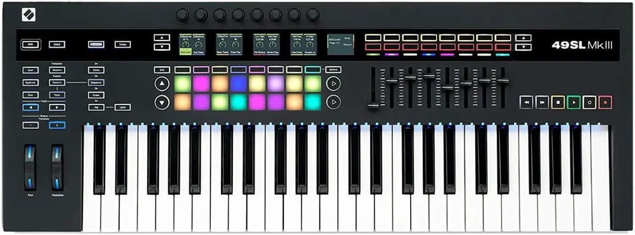 Alt view image 10 of 17 - Novation 49SL MkIII MIDI and CV Keyboard Controller