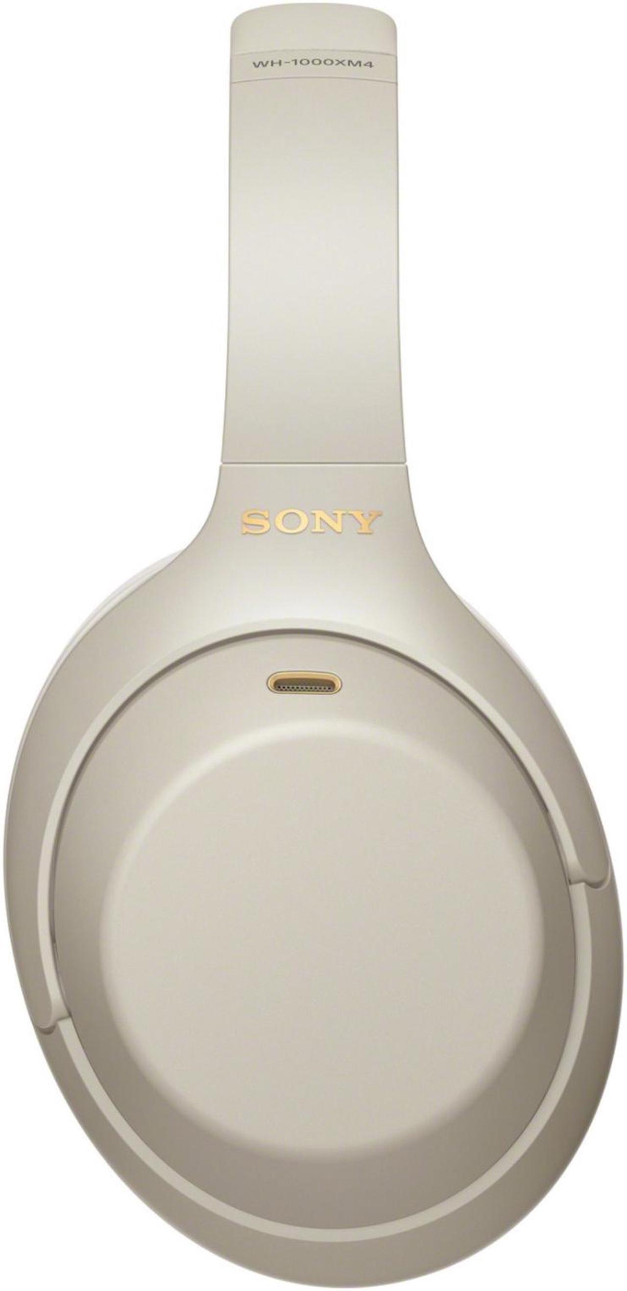 Alt view image 8 of 8 - sony wh-1000xm4 wireless noise canceling over-ear headphones (silver) with sony wi-sp500 in-ear sports wireless headphones (black) bundle (2 items)