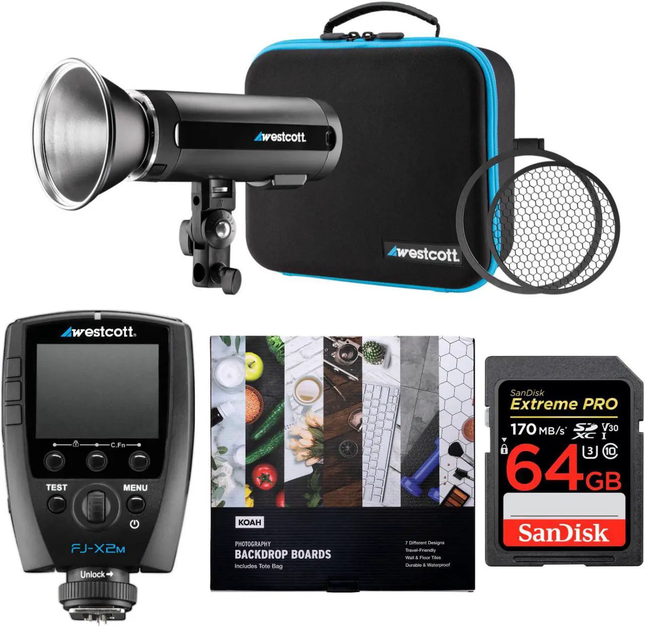 Main image of Westcott FJ200 200Ws Strobe Light with FJ-X2m Wireless Flash Trigger Bundle