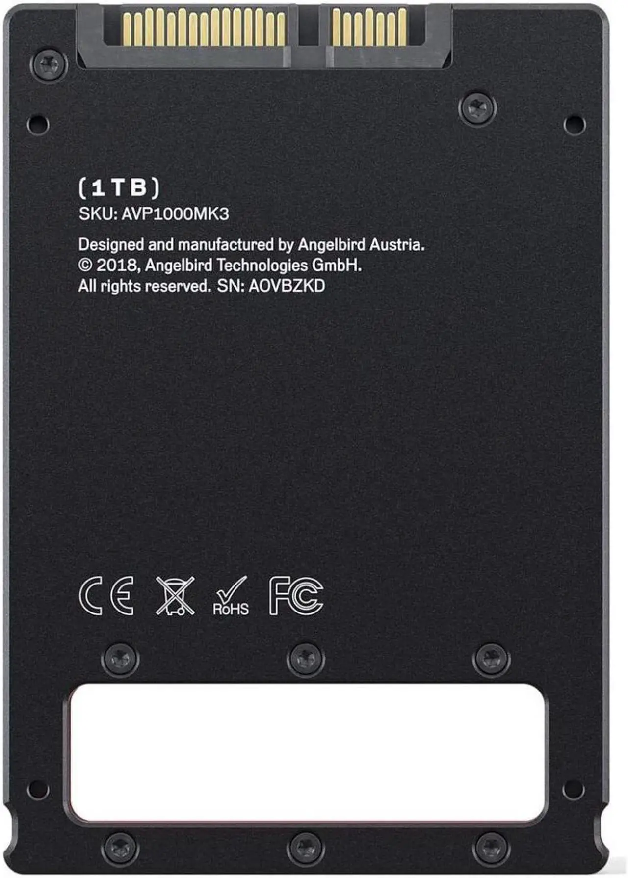 Alt view image 7 of 9 - Angelbird AV PRO MK3 1TB SATA III 6 Gb/s 2.5" Internal SSD #AVP1000MK3