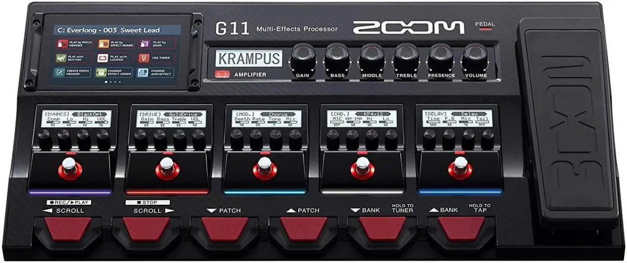 Alt view image 17 of 19 - Zoom G11 Multi-Effects Processor for Electic Guitar