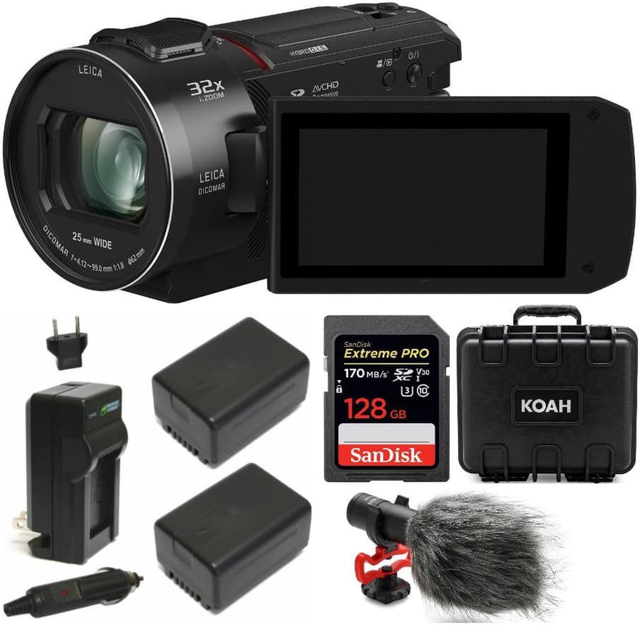 Alt view image 5 of 7 - Panasonic HC-VX1 4K Camcorder with 24X Leica Lens with Video Mic Bundle