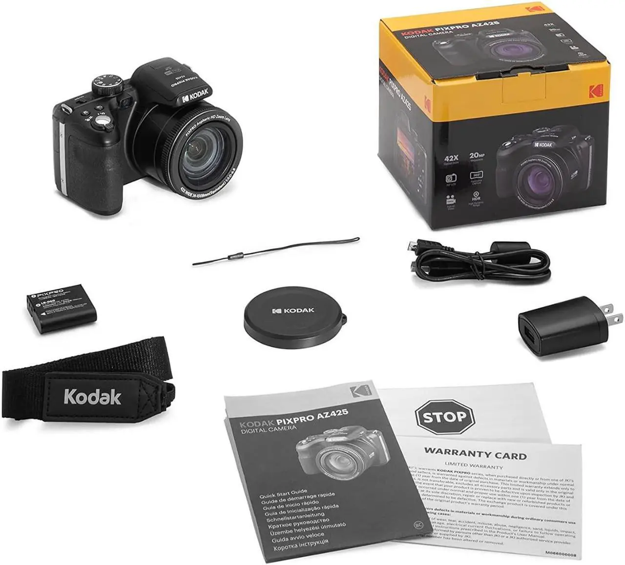 Alt view image 6 of 15 - Kodak PIXPRO AZ425 Astro Zoom 20MP Digital Camera with 42x Optical Zoom (Black)