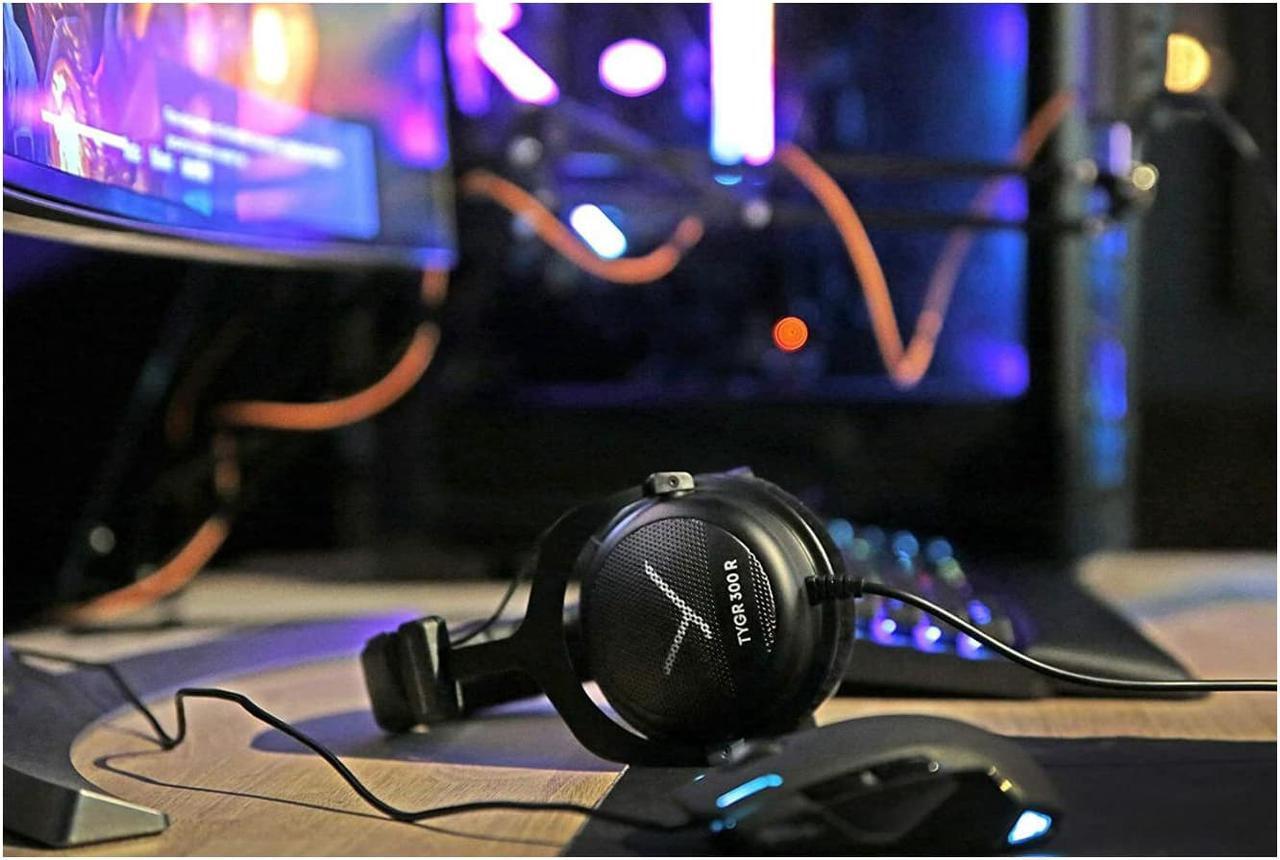 Alt view image 7 of 7 - Beyerdynamic TYGR 300 R Open-Back Gaming Headphones Bundle
